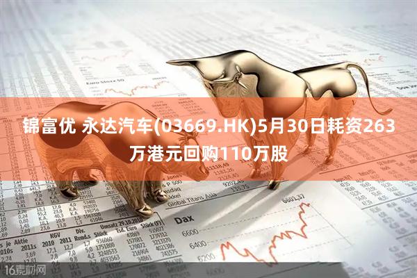 锦富优 永达汽车(03669.HK)5月30日耗资263万港元回购110万股